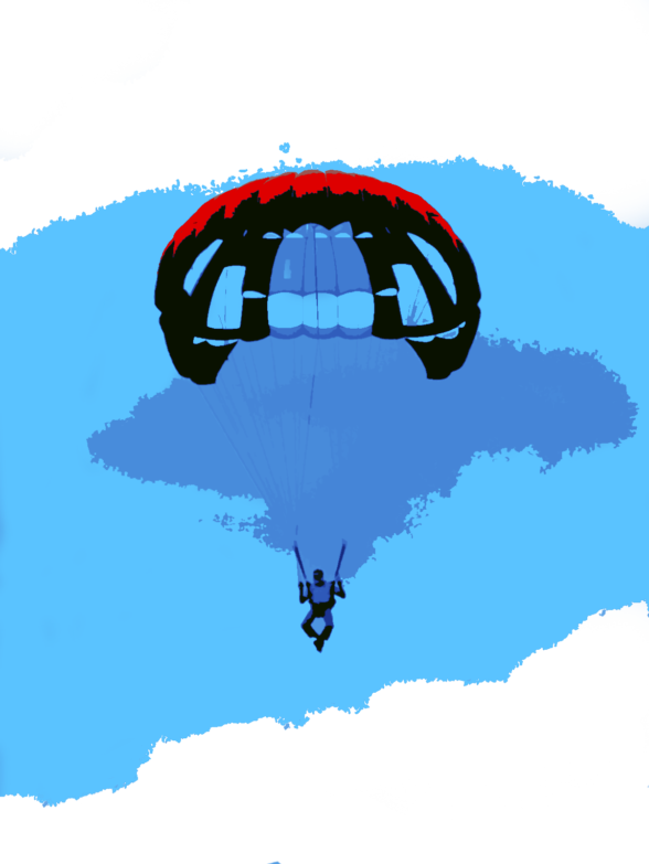 Rundkappen Fallschirm